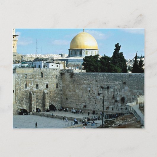 Western mit Kuppel des Felsens, Jerusalem, Isr Postkarte (Vorderseite)
