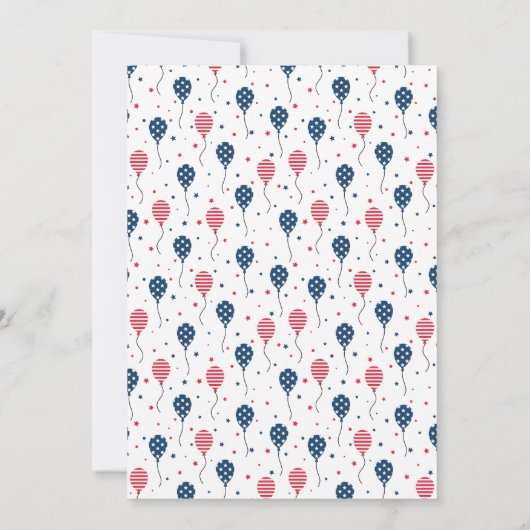 Western mit Stiefeln oder Bows Red White Blue Gend Einladung (Rückseite)
