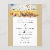 Western mit Wasserfarbenfeld-Hochzeit (Vorderseite)