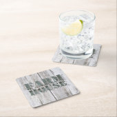 Western mit weißgetünchter Scheune Rechteckiger Pappuntersetzer (Vor Ort)