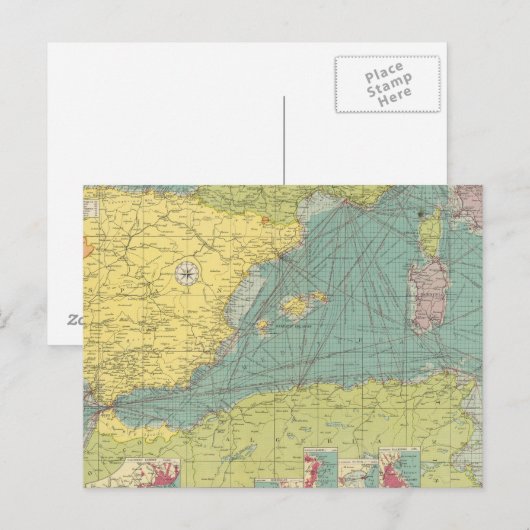 Western Mittelmeer Postkarte (Vorne/Hinten)