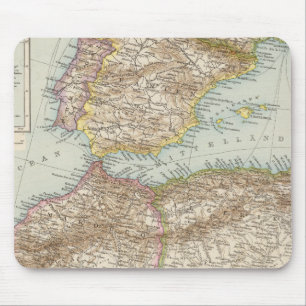 Western Mittelmeerkarte Mousepad