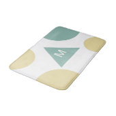 Western Modernes geometrisches Pastell Chic Badematte (Schrägansicht)