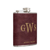 Western-Monogramm-Imitat Mann" s überzieht Flachmann (Rechts)