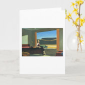 Western Motel - Edward Hopper Karte (Gelbe Blume)