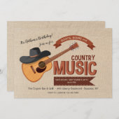 Western Music Einladung (Vorne/Hinten)