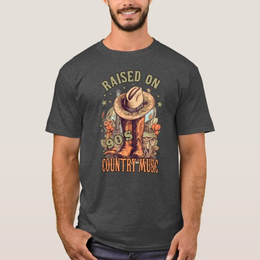 Western Music Raise on 90s Country Music gift T-Shirt (Vorderseite)