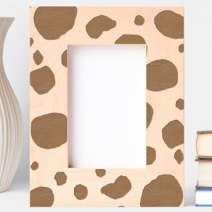 Western-Muster für Fun Cow Print Geätzte Rahmen