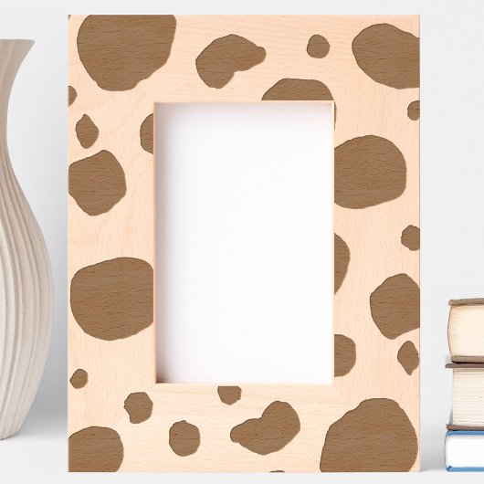 Western-Muster für Fun Cow Print Geätzte Rahmen