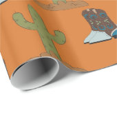 Western-Muster glänzend verpacktes Papier Geschenkpapier (Rolleneckpunkt)