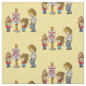 Western Mutton Bustin Kids RodeoFabric Stoff (Muster)
