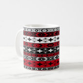 Western Native Indian Blanket Kaffeetasse (Vorderseite Links)