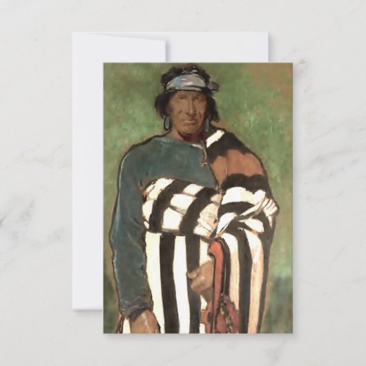 Western "Navajo" Art von Gerald Cassidy Dankeskarte (Vorderseite)