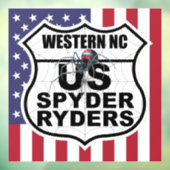 Western NC Kapitel - Aufkleber Flagge & Logo (Blatt 3)