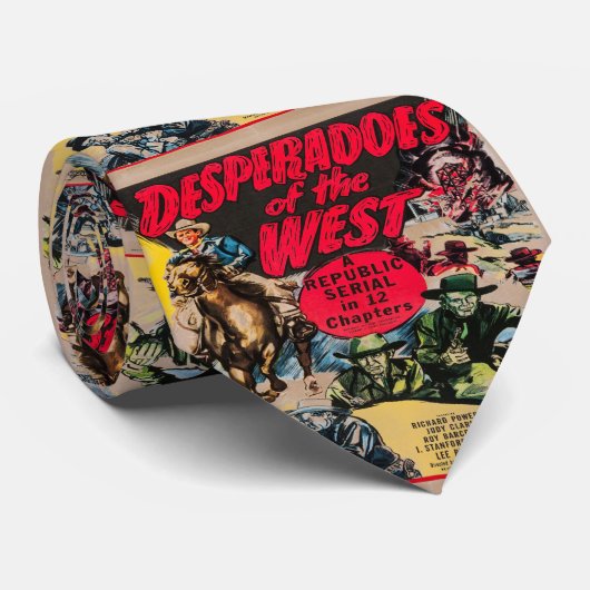 Western Necktie Desperados of the West Movie Krawatte (Gerollt)