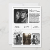 Western Newspapers Hochzeitseinladung Einladung (Rückseite)