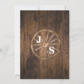 Western Nichts Extravagant nur Liebe Elopement Hoc Einladung (Rückseite)