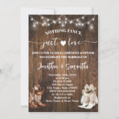 Western Nichts Extravagant nur Liebe Lässig Hochze Einladung (Vorderseite)