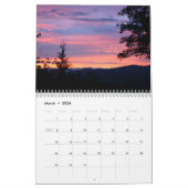 Western-Nord-Carolinagebirgslandschaften Kalender (Mär 2026)