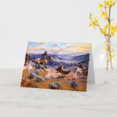 Western Nostalgie Karte (Gelbe Blume)