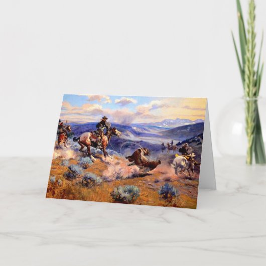 Western Nostalgie Karte (Vorderseite)