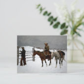 Western Nostalgie Postkarte (Stehend Vorderseite)