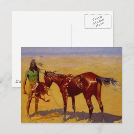 Western Nostalgie Postkarte (Vorne/Hinten)