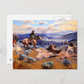 Western Nostalgie Postkarte (Vorne/Hinten)