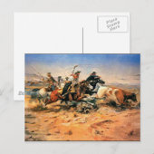 Western-Nostalgie Postkarte (Vorne/Hinten)