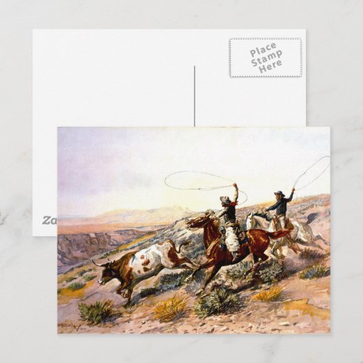 Western Nostalgie Postkarte (Vorne/Hinten)