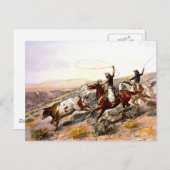 Western Nostalgie Postkarte (Vorne/Hinten)