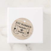 Western nur verheiratet Wood Cowboy Boots Land Geschenkanhänger (Beispiel)