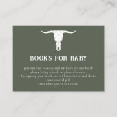 Western Olive Cowboy Books for Baby Begleitkarte (Vorderseite)