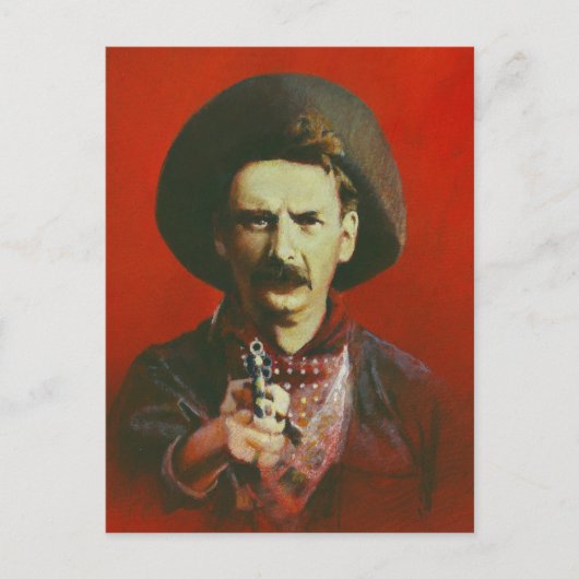 Western Outlaw Postcard Postkarte (Vorderseite)