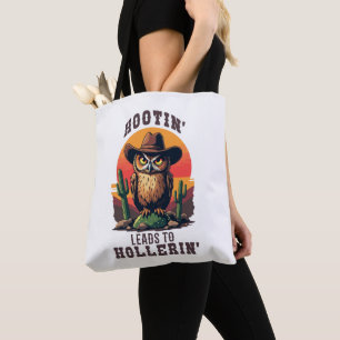Western Owl Cowboy Hootin Leads To Hollerin Tasche