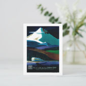 Western Pacific California Zephyr Vintage Poster Postkarte (Stehend Vorderseite)