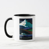 Western Pacific California Zephyr Vintage Poster Tasse (Links)