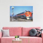 Western Pacific F7 California Zephyr 24" x 16" Leinwanddruck (Insitu (Wohnzimmer))