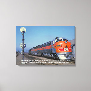 Western Pacific F7 California Zephyr 24" x 16" Leinwanddruck