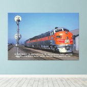 Western Pacific F7 California Zephyr 60"x40" Large Leinwanddruck (Insitu (Holzboden))
