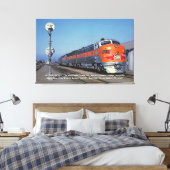 Western Pacific F7 California Zephyr 60"x40" Large Leinwanddruck (Insitu (Schlafzimmer))