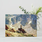 Western "Packin" Kunst von Edgar Payne Dankeskarte (Stehend Vorderseite)