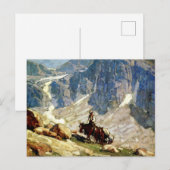 Western "Packin" Kunst von Edgar Payne Postkarte (Vorne/Hinten)