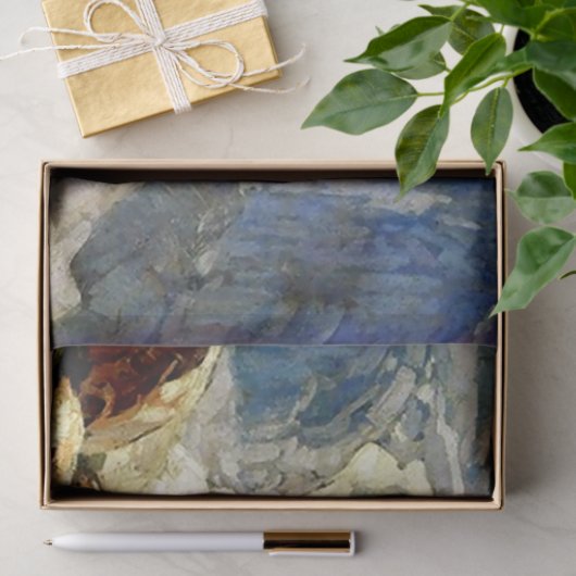 Western "Packin" Kunst von Edgar Payne Seidenpapier