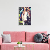 Western Paint Horse Leinwanddruck (Insitu (Wohnzimmer))