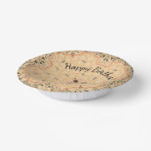 Western Paisley Gold Bandana Custom Pappteller (Gewinkelt)