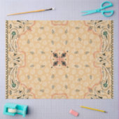 Western Paisley Gold Bandana Print Decoupage  Seidenpapier (Basteln)