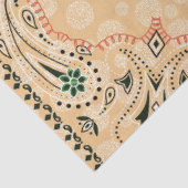 Western Paisley Gold Bandana Print Decoupage  Seidenpapier (Ausschnitt)