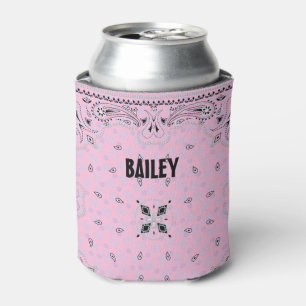 Western Paisley Pink Bandana Dosenkühler