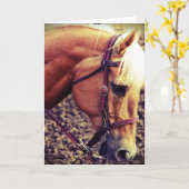 Western Palomino Karte (Gelbe Blume)